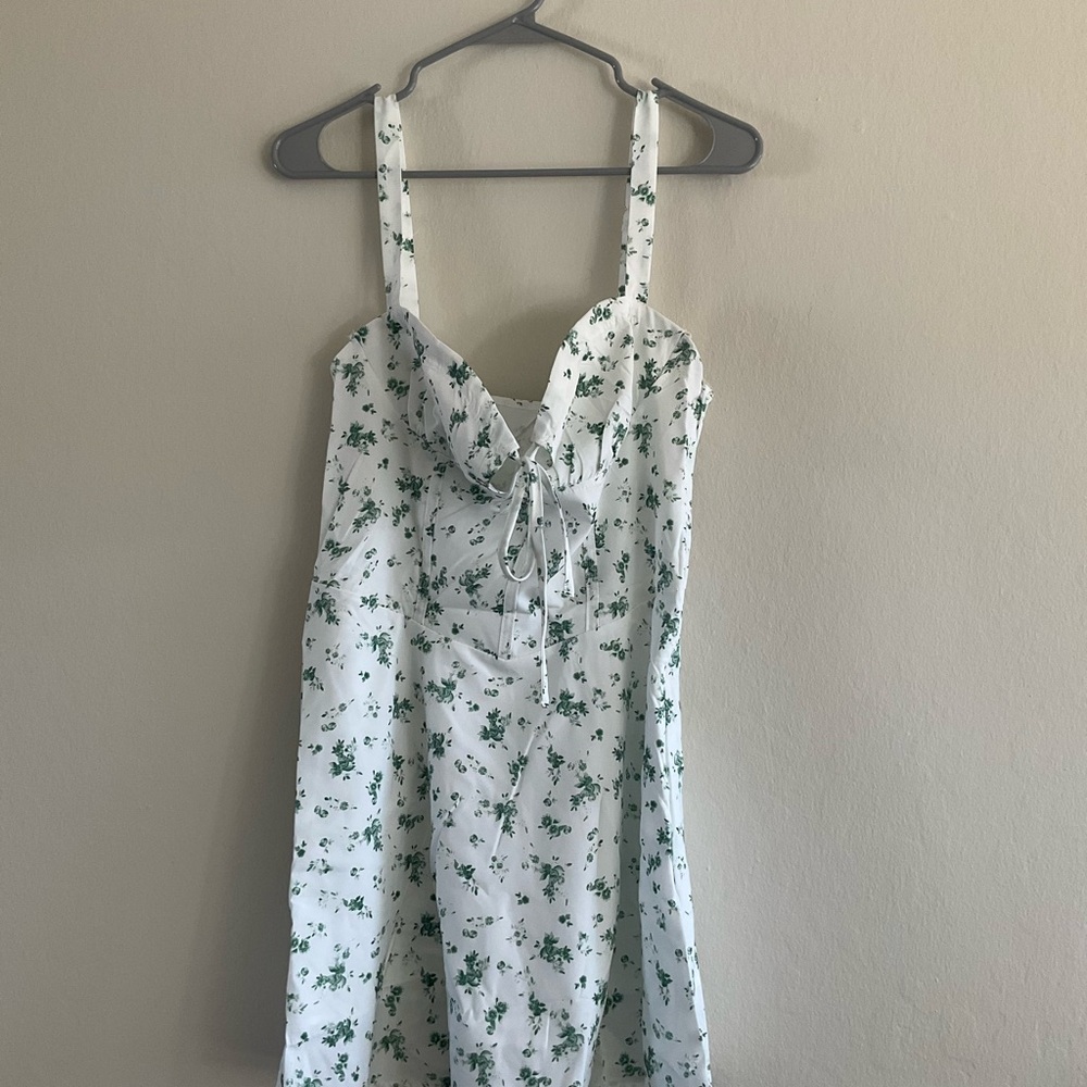 Short Greed Milkmaid Corset Dress